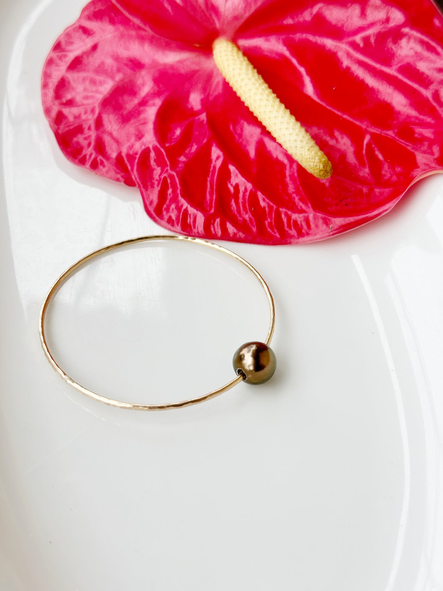 Chocolate Tahitian Pearl Bangle