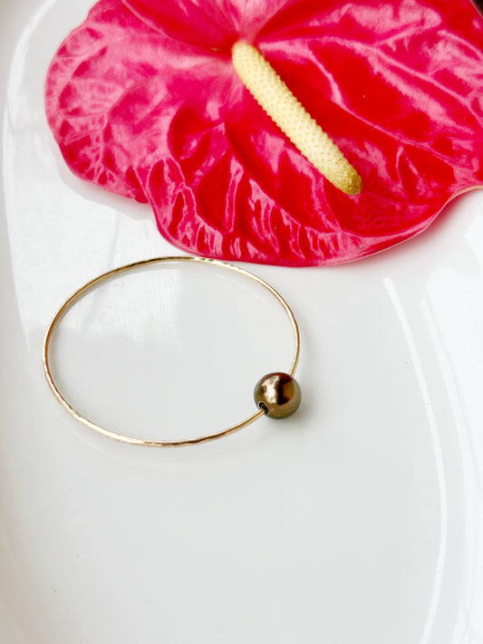 Chocolate Tahitian Pearl Bangle