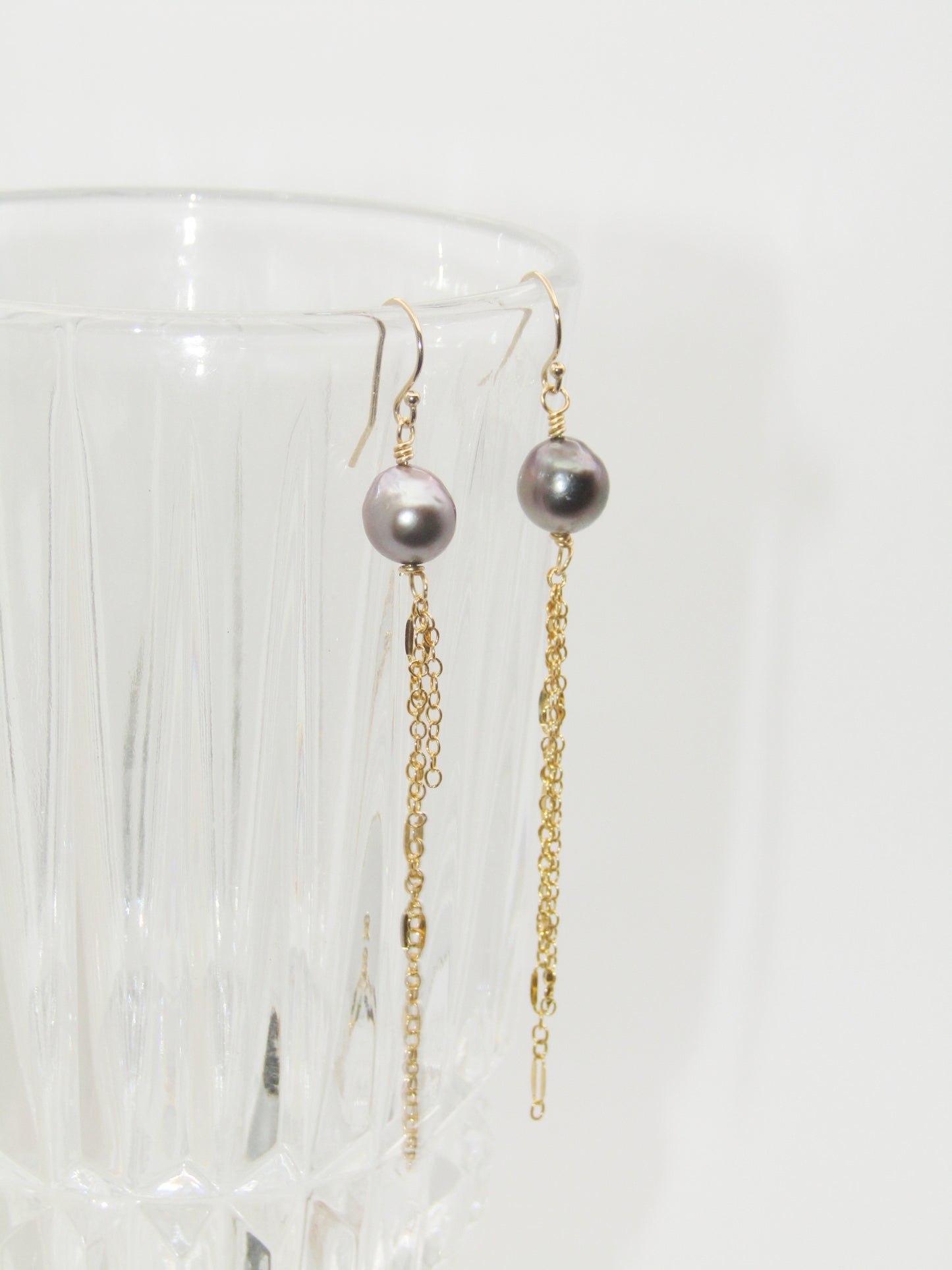 Tahitian Pearl Jelly Fish Earrings