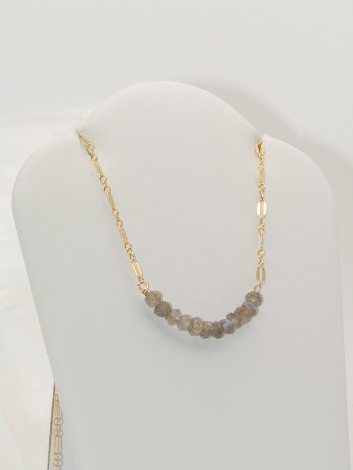 Labradorite Smiley Necklace