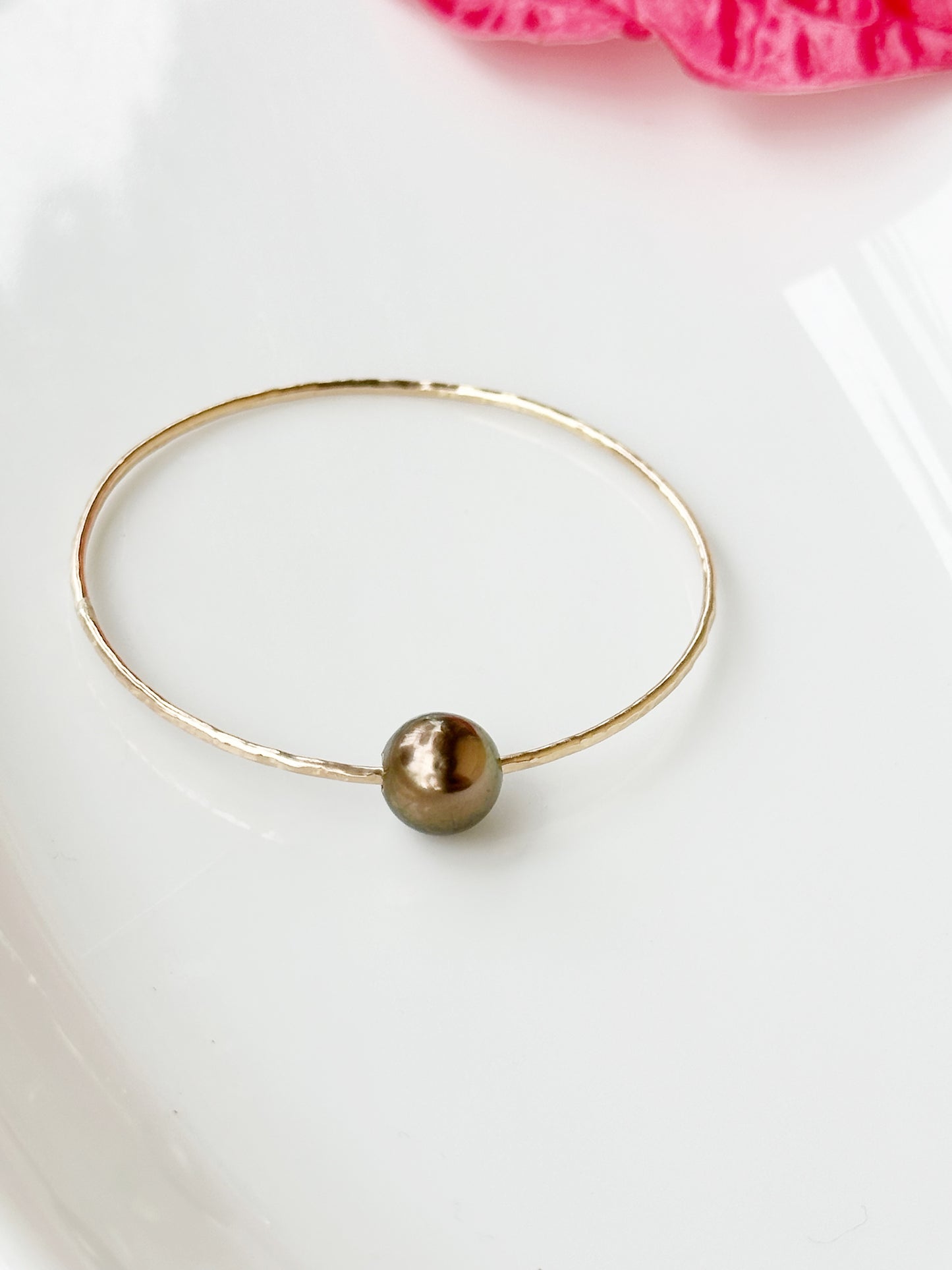 Chocolate Tahitian Pearl Bangle