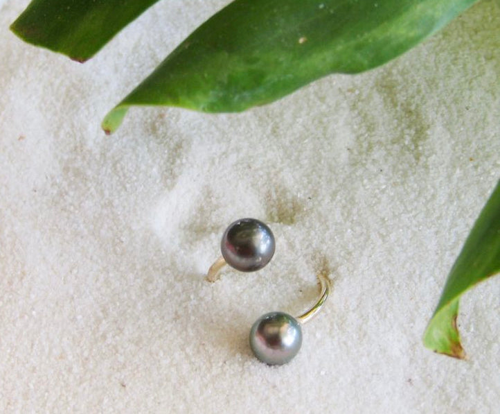 Tahitian Pearl Bypass Ring