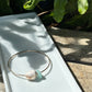 Seaglass + Shell Bangle