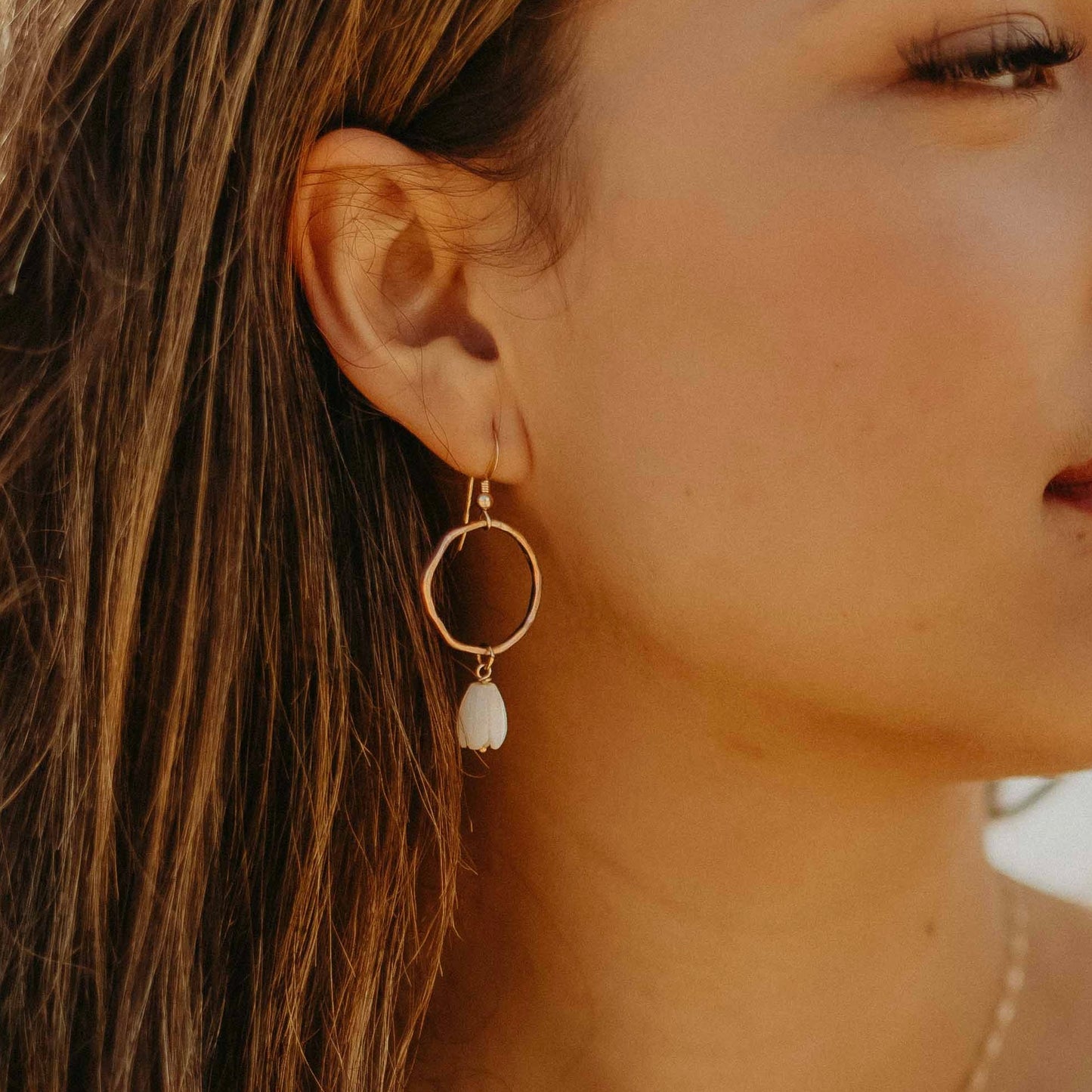 Pikake Bud Hoop Earrings