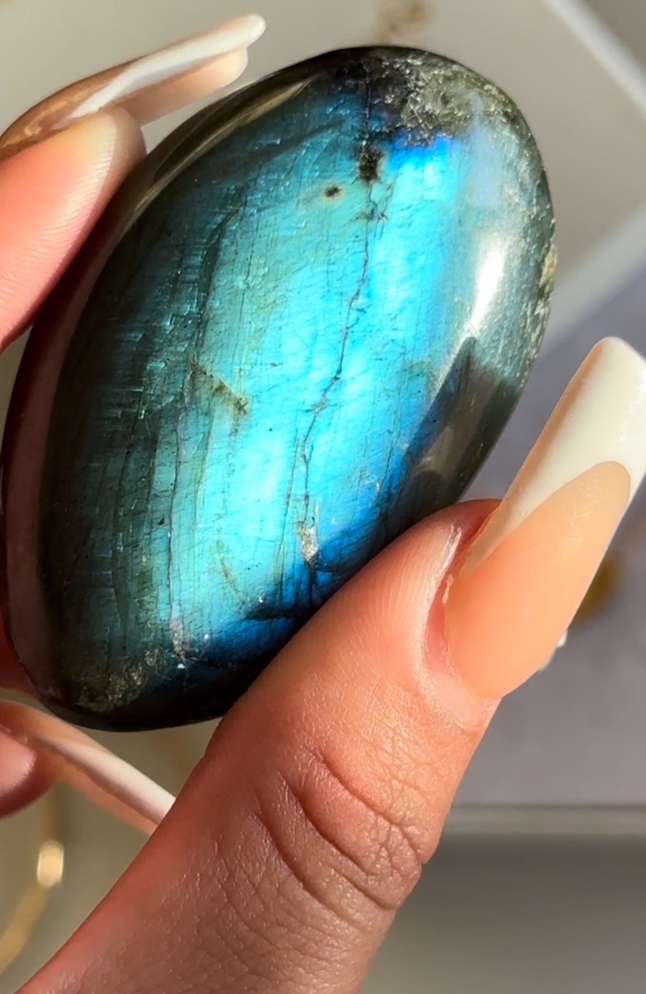 Labradorite Palm Stone