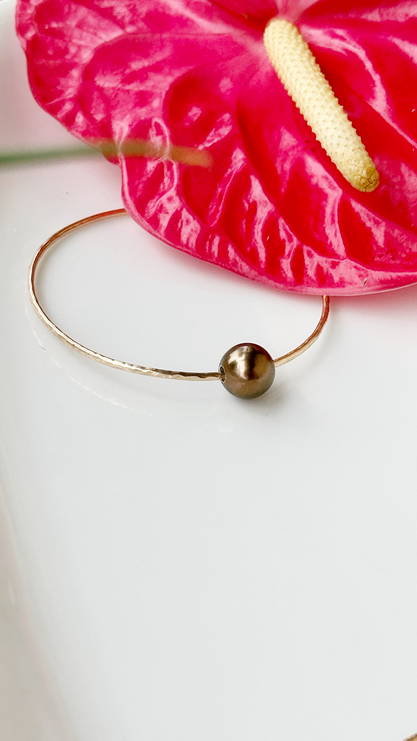 Chocolate Tahitian Pearl Bangle