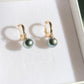 Tahitian Pearl huggie earrings