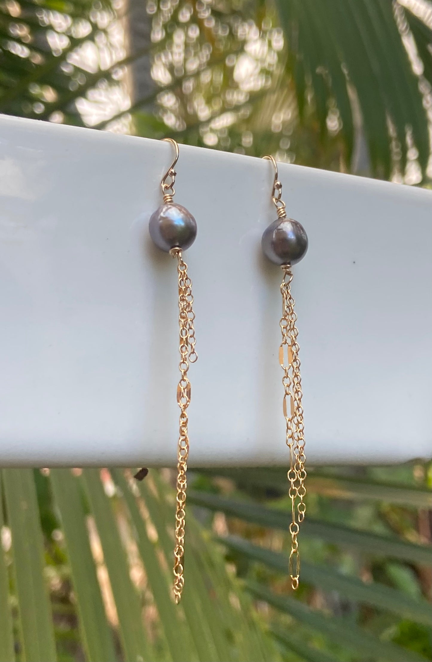 Tahitian Pearl Jelly Fish Earrings